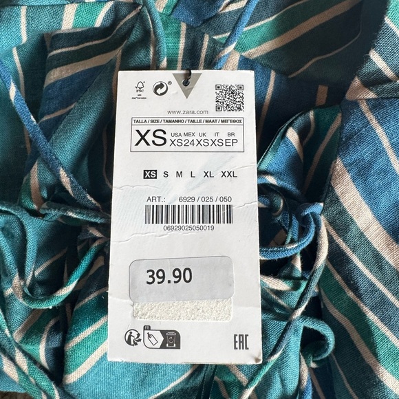 Beautiful linen blend Zara top - Picture 3 of 6